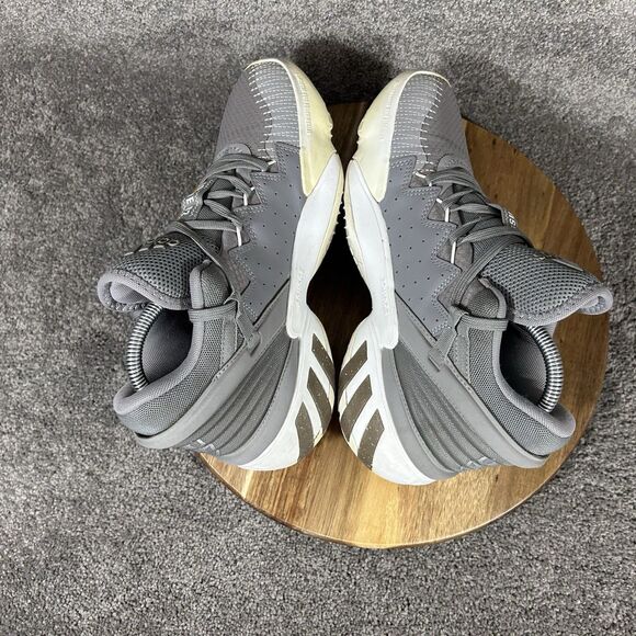Adidas D.O.N. Issue 2 FW8515 Mens Sz 6.5 Steel Gray White Basketball Shoes Used